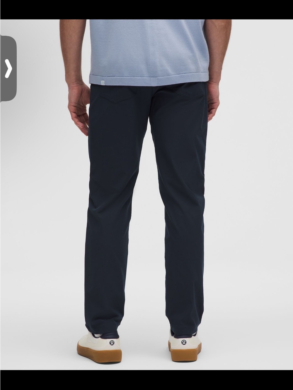 Lululemon ABC trousers with hidden back zip pocket Navy Straight-Leg Pants size